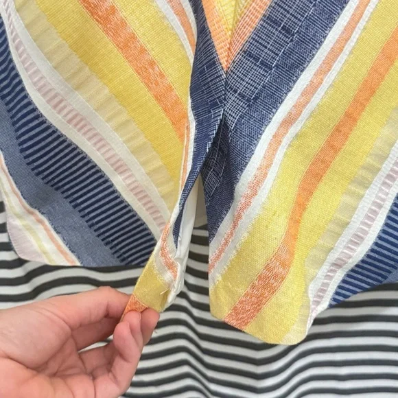 Hutch Anthropologie Striped Geometric Mini Dress Women’s size 6 - Picture 5 of 5